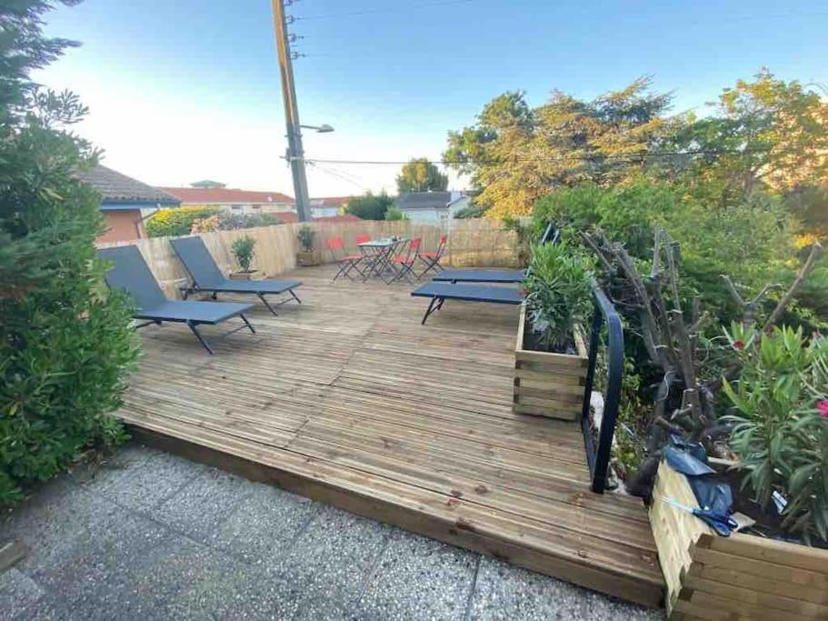 Maison A Arcachon Avec Piscine Hors-Sol Eksteriør bilde